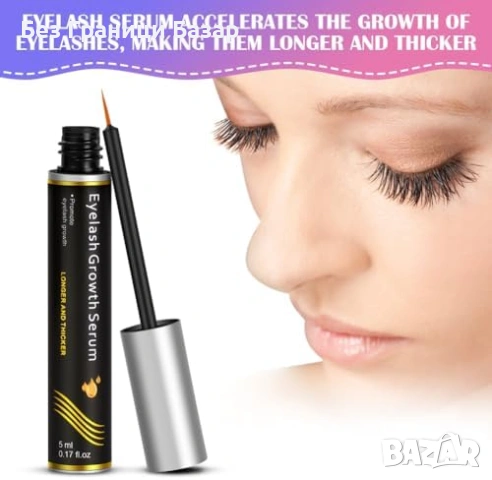 Нов серум за растеж на мигли и вежди – бърз ефект плътен вид, снимка 7 - Декоративна козметика - 53099127