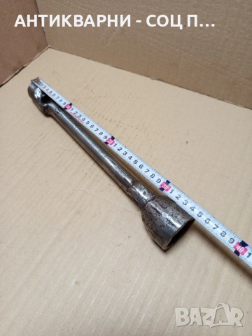 Стар Голям Ключ За Джанти Машини Техника 1.400кг. 38мм., снимка 9 - Антикварни и старинни предмети - 51644883