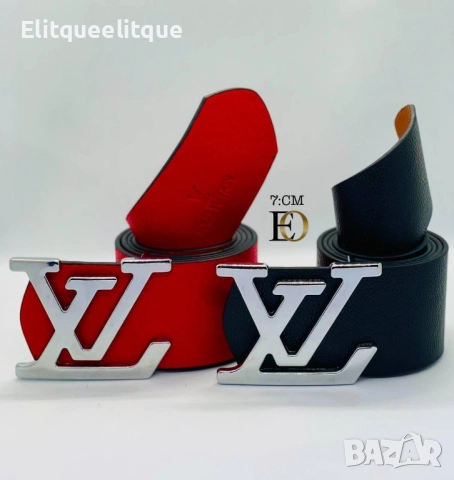 колани 7см от естествена кожа в кутия fendi dolce fabbana versace louis vuitton Gucci , снимка 10 - Колани - 52323863