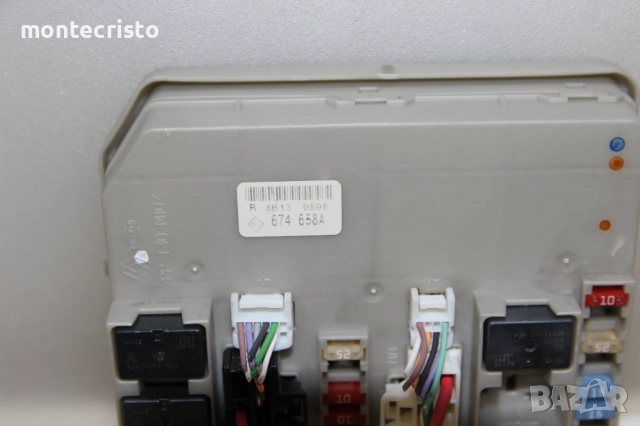 Бушонно табло Renault Clio (2005-2013г.) 674658A / 674 658A, снимка 2 - Части - 51970167