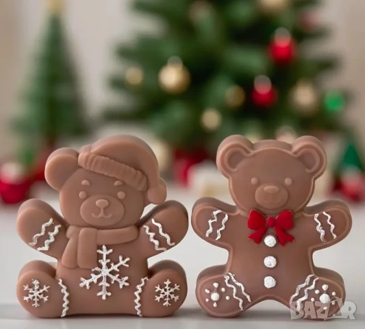 Молд коледно мече два вида 