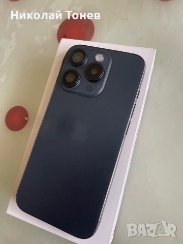 iPhone 15 Pro Blue Titanium 128GB, снимка 4 - Apple iPhone - 52462572