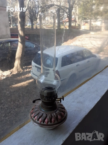 Стара газена лампа, снимка 7 - Антикварни и старинни предмети - 53388719