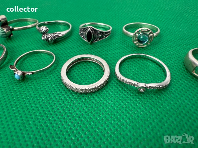 Сребърни пръстени от 20 до 25лв. №7442, снимка 12 - Антикварни и старинни предмети - 51943002
