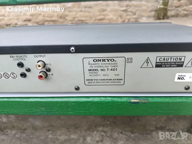 Onkyo T-401 *тунер продавам*, снимка 5 - Аудиосистеми - 49460132