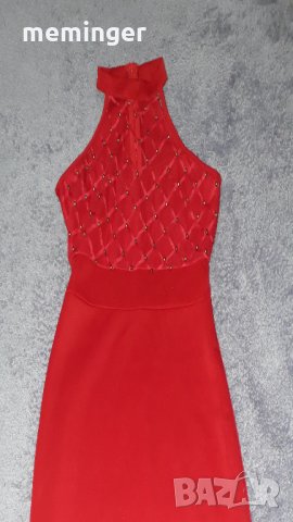 Червена рокля, снимка 3 - Рокли - 27971826