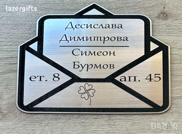 Семейна табела за входна врата или пощенска кутия ❣️