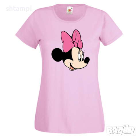 Дамска тениска Set for Couples Minnie 1 Подарък,Изненада,Рожден ден,, снимка 4 - Тениски - 36530915