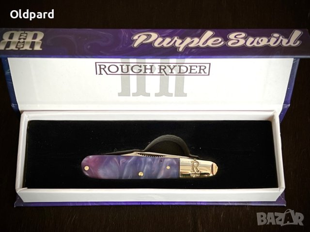 Компактен сгъваем джобен нож RR Purple Swirl Small Barlow. (RR2153), снимка 5 - Ножове - 42933957