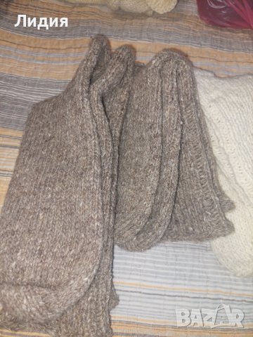Ръчно изплетени вълнени чорапи, снимка 3 - Други - 15874315
