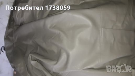 Кожено яке с сваляща се подплата ,естествен коСъм на качулката., снимка 4 - Якета - 26764811