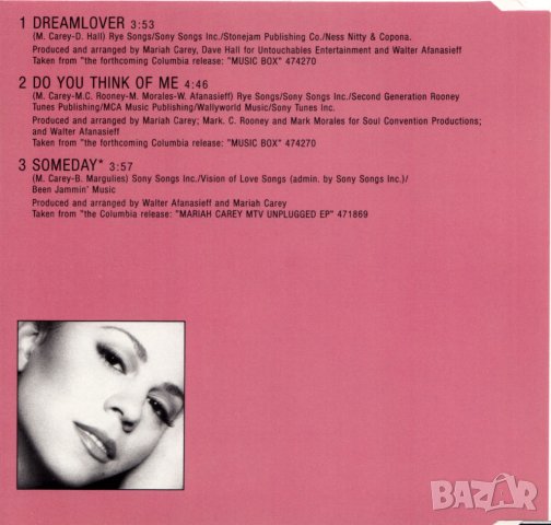 MARIAH CAREY - Dreamlover - Maxi Single CD Disk - оригинален диск, снимка 2 - CD дискове - 43629251