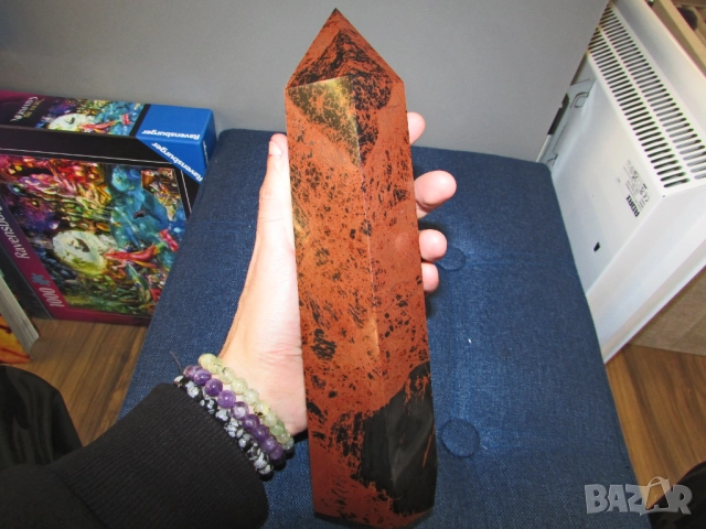 махагонов обсидиан, 1460гр., подходящ за подарък, йога, медитация , снимка 3 - Други ценни предмети - 52753656