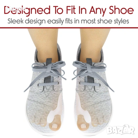 Силиконов протектор за изпъкнало кокалче на крака Hallux Valgus, снимка 4 - Ортези и протези - 53451656