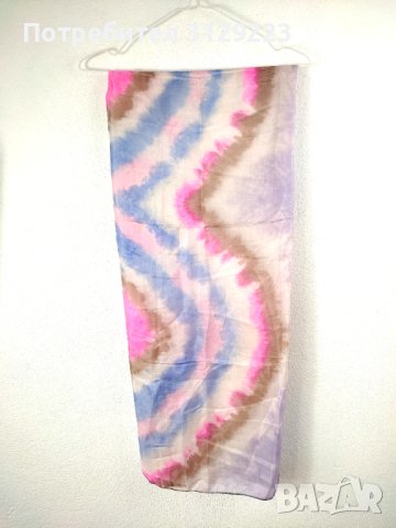 Silk scarf 140x100 cm nr. C19, снимка 2 - Шалове - 40597397