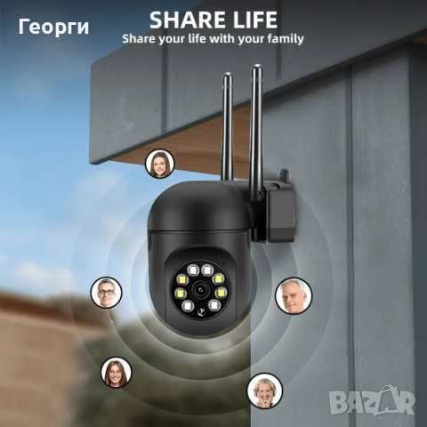 Wi-Fi камера, безжична камера, снимка 3 - IP камери - 52083514