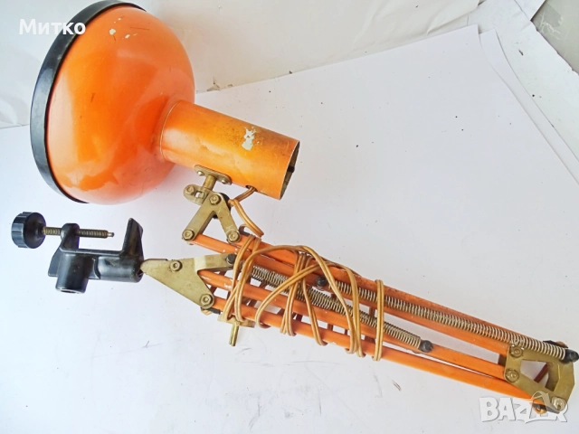 Стара Настолна Чертожна Преносима Лампа 1, снимка 8 - Колекции - 51962992