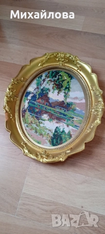 Гоблен "Блатото" от Вилер , снимка 4 - Гоблени - 52789256