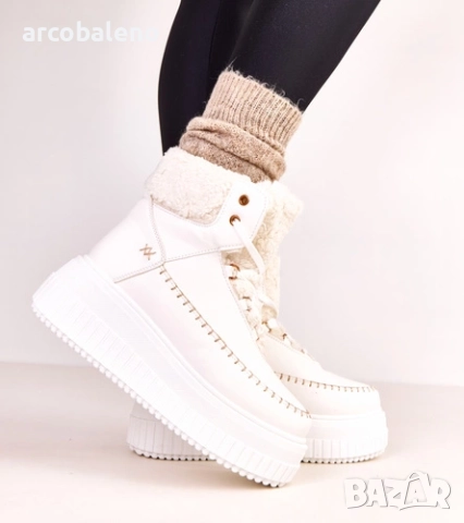 Дамски изолирани боти до глезена на платформа Lorraine, 3цвята , снимка 4 - Дамски боти - 52167015