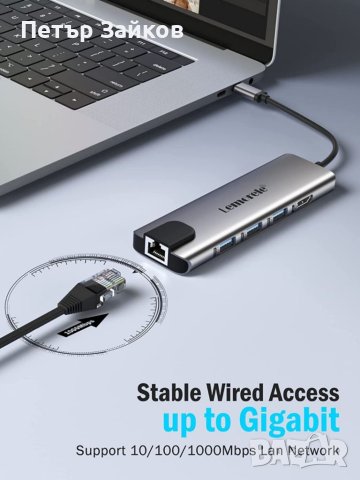 Lemorele 9 в 1 USB C хъб, снимка 3 - Друга електроника - 40569073