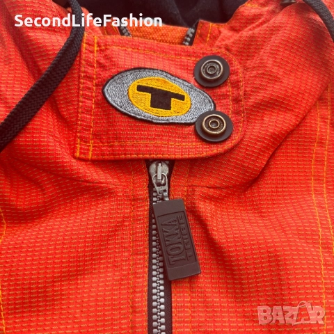 Мъжко зимно ски яке Tokka Tribe By Luhta Vintage, размер L, оранжево, с качулка, снимка 6 - Якета - 52180663