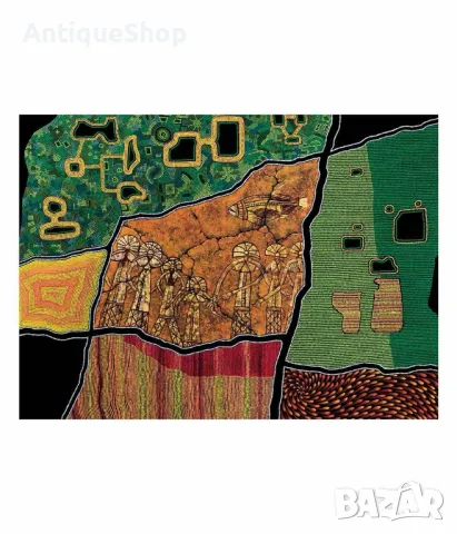 Праотците, репродукция, фотографски печат, Тодор, Велин, Todor Velin, картина, аборигенска живопис, снимка 4 - Картини - 46588560