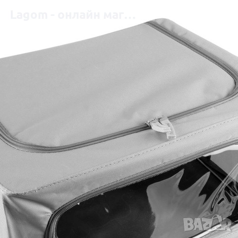 Комплект от 2 кутии за съхранение, голям капацитет 40x30x20cm, прозрачен прозорец, здрави дръжки Ruh, снимка 5 - Кутии за съхранение - 52549886