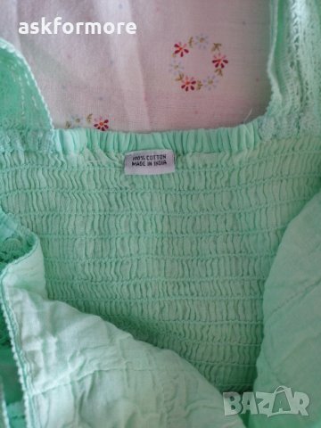 Рокля 100 памук Индия, С размер, снимка 4 - Рокли - 32913111