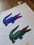Страхотна плажна хавлия LACOSTE голям размер 150см х 80см , нова с етикет , снимка 3