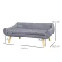 Диван за кучета PawHut Pet Sofa, скандинавски дизайн, сваляща се тапицерия, кадифен вид, снимка 8