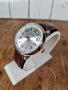 Нов Модерен Луксозен Мъжки Аналогов  Часовник 43mm Водоустойчив Кожен, снимка 8