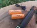 Супер мощен LED фенер P90 голям до 1000м,акумулаторни батерии,USB, снимка 4