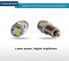 Габаритни диодни крушки габарити Ba9s с 5 Smd Led ксеноново бели диода за кола автомобил джип супер , снимка 14