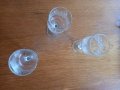 Четири кристални чаши на столче за ракия.  , снимка 1 - Чаши - 39229448