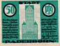 ❤️ ⭐ Германия Paderborn 1921 50 пфенинга UNC нова ⭐ ❤️, снимка 2