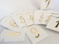 Табели с номер на маса, тейбъл картички, малки подаръци за гости, снимка 15
