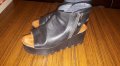 Черни летни боти - сандали естествена кожа , снимка 4