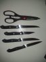 Комплект ножове Renberg, 6 части (4 ножа, 1 ножица, 1 поставка), снимка 2