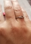 Елегантен и нежен сребърен пръстен модел R104, снимка 2