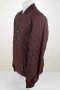 Мъжко яке от естествена кожа цвят бордо марка Basics & More - M, снимка 5