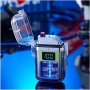 Уникална USB акумулаторна запалка, ветроустойчива, водоустойчива, електрическа, плазмена, снимка 6