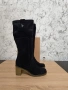 Елегантни черни ботуши U.S. Polo Assn. – Естествен велур, снимка 1