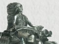Мотор - Скулптура "Old Indians Never Die" , снимка 1 - Статуетки - 27897309