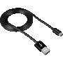 Зареждащ кабел CANYON UM-1, Micro USB cable, 1M, Черен SS30230