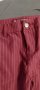 Чисто нов дамски панталон в червен цвят на райета , снимка 1