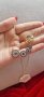 колие и пръстен от медицинска стомана с 18к златно покритие , снимка 1 - Колиета, медальони, синджири - 43806414