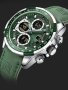 Мъжки часовник Naviforce Military Watch, Сребрист / Зелен, снимка 2