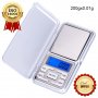 Джобен цифров електронен кантар кантарче 200 и 500 г. прецизен и точен лабораторна везна за бижута д, снимка 2