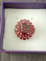 Сребърен пръстен с гранати, снимка 2