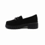Дамски черни мокасини от еко велур , снимка 3